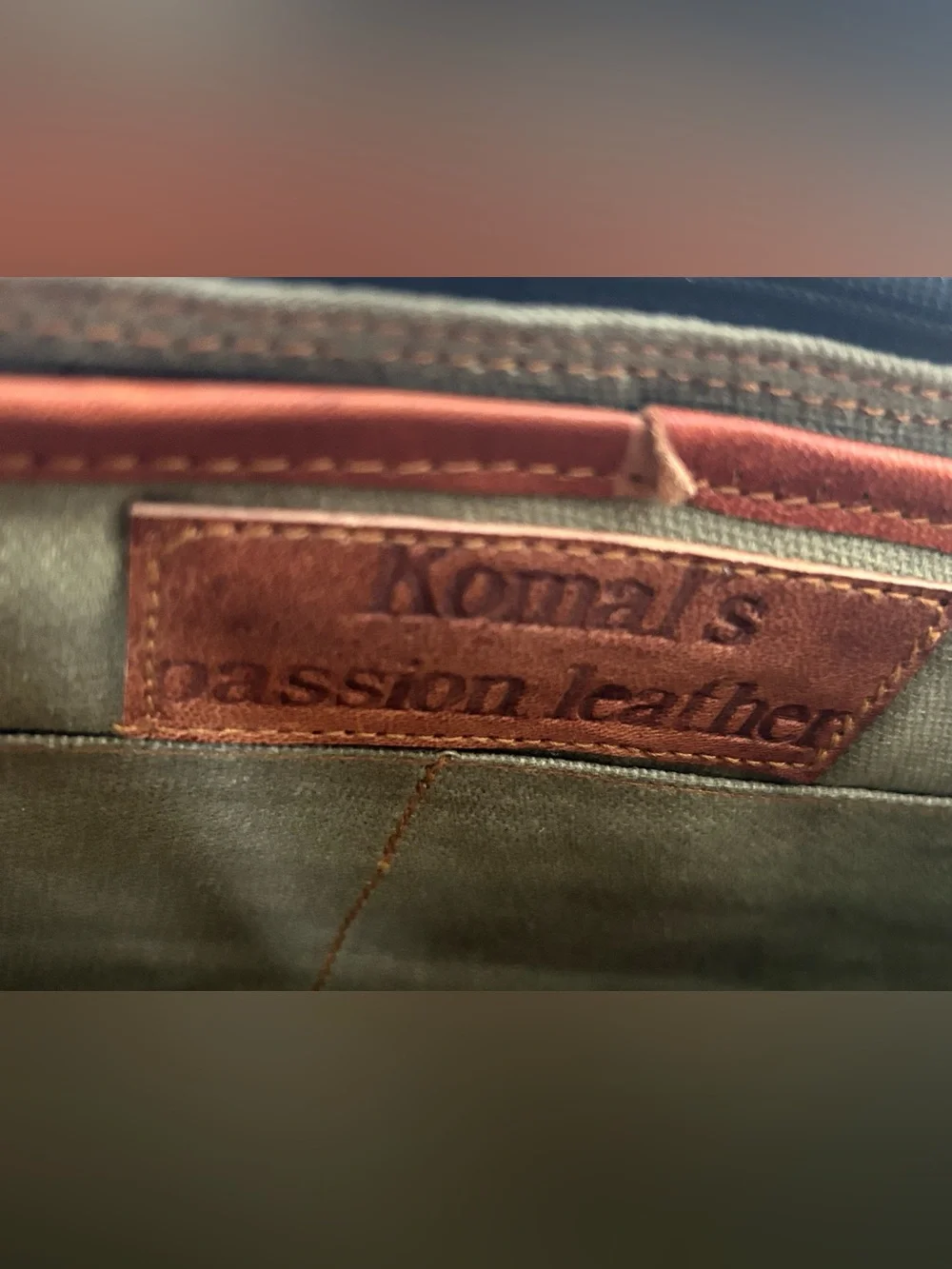 Komal’s Passion Genuine Leather Messenger Bag Briefcase Satchel Laptop Travel
